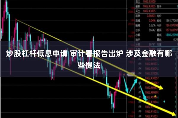 炒股杠杆低息申请 审计署报告出炉 涉及金融有哪些提法